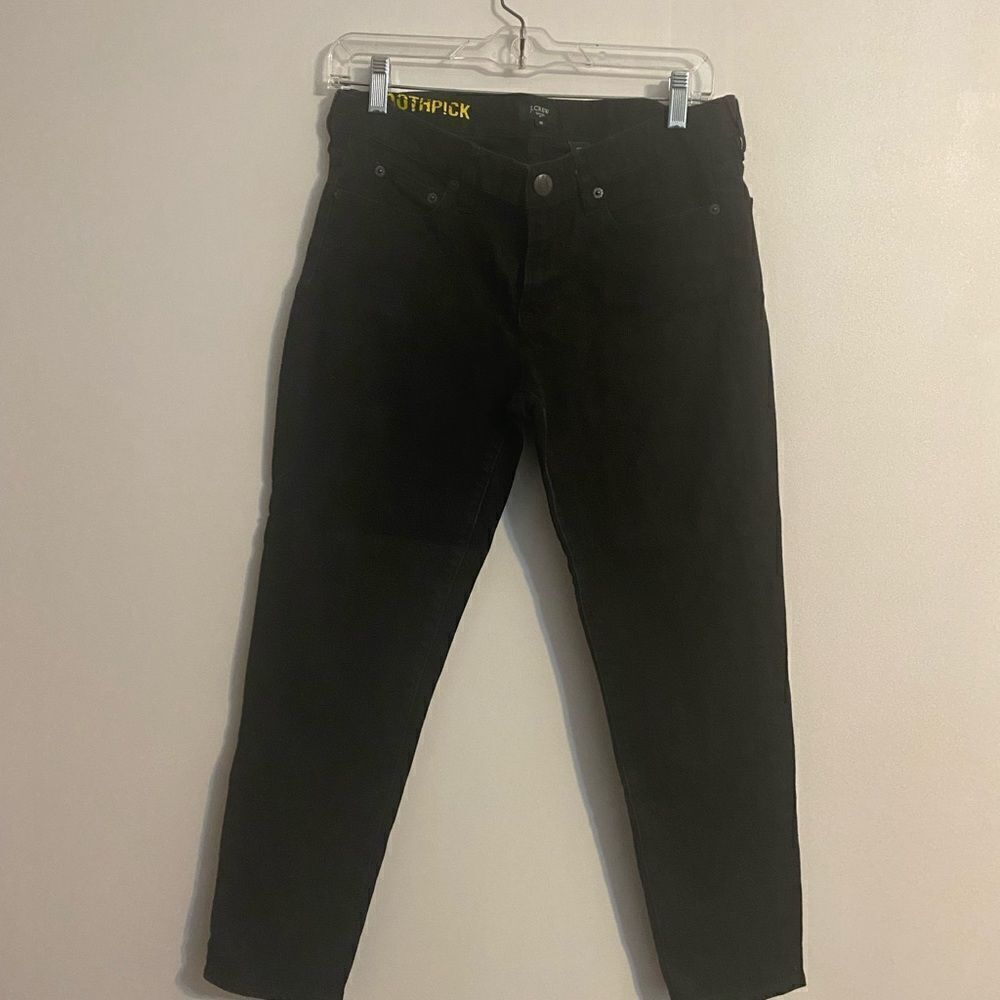 J. Crew Black Toothpick jeans, size 30